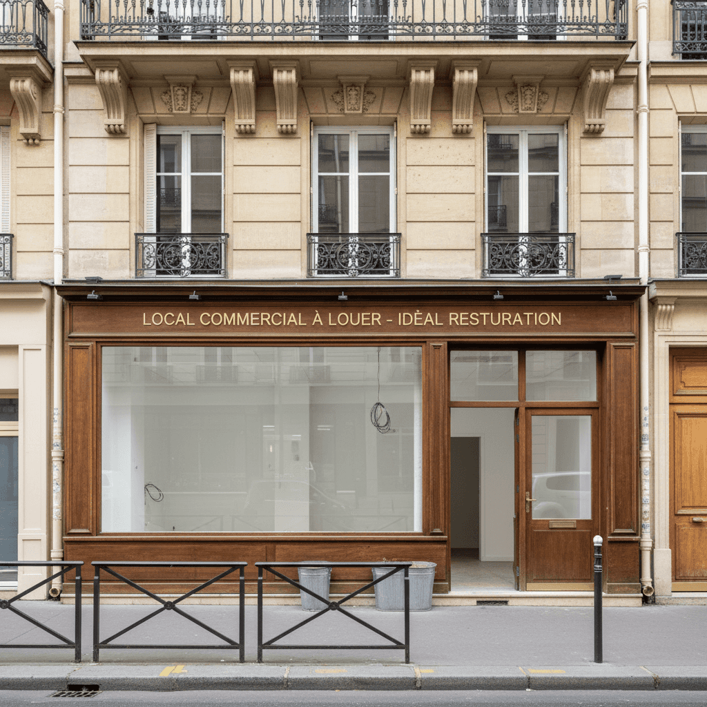Local commercial idéal pour restauration à Paris
