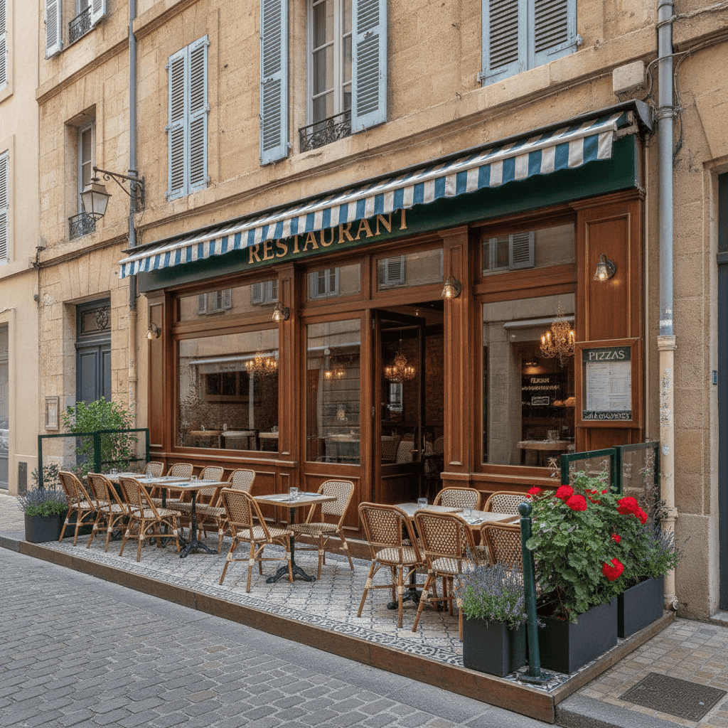 Restaurant 170m² à Marseille : terrasse - licence IV