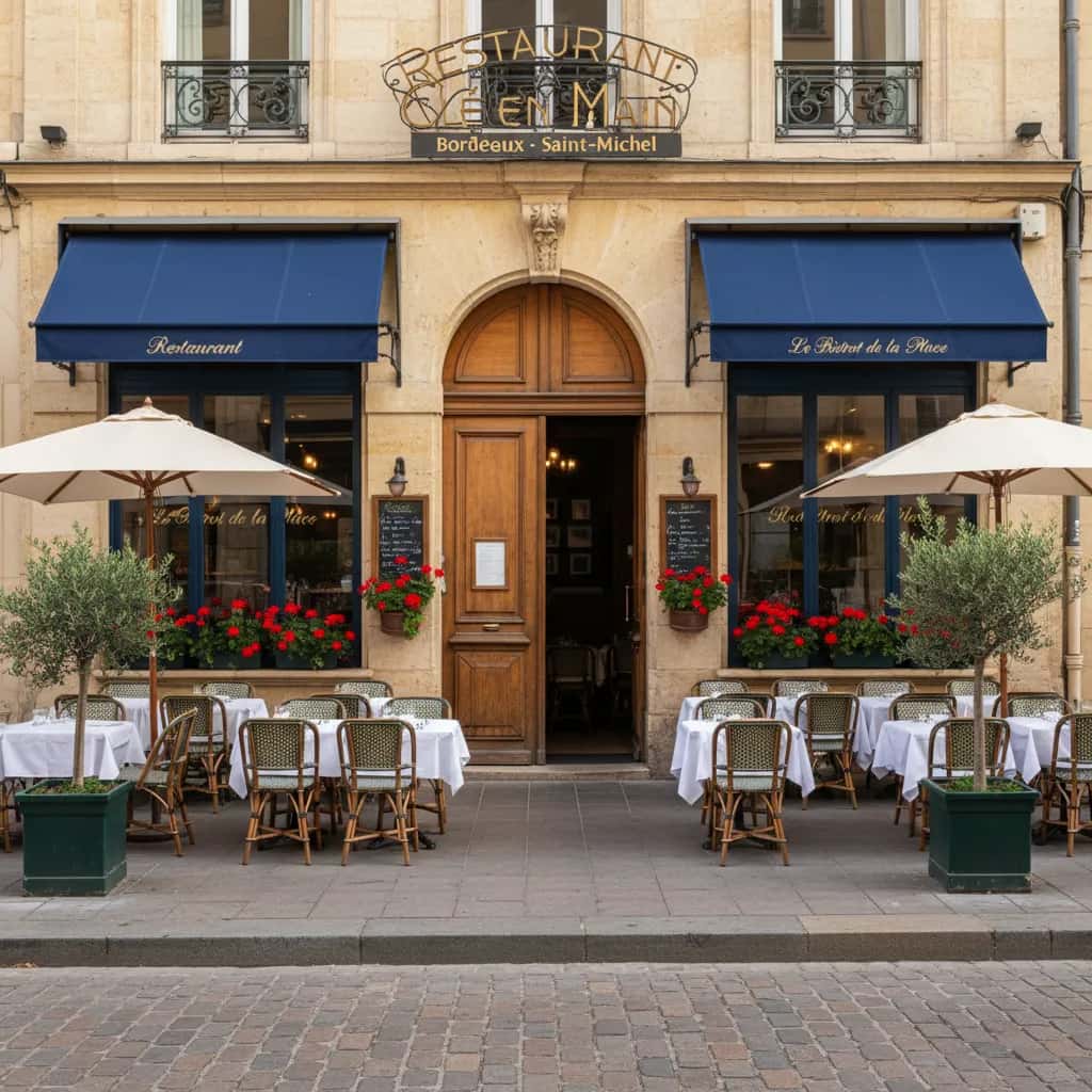 Restaurant 131m² à Bordeaux : terrasse - licence IV