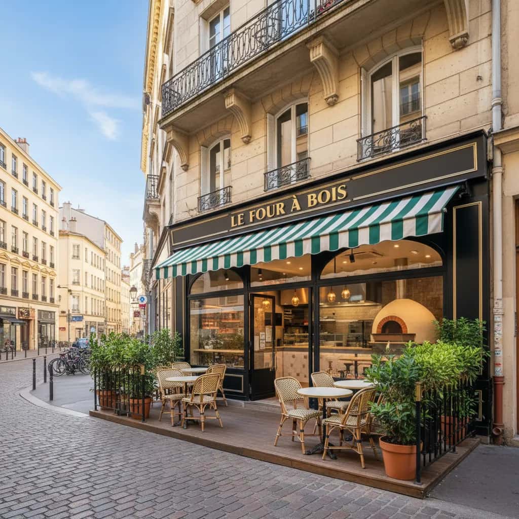 Fast-food 95m² à Lyon : terrasse - licence IV