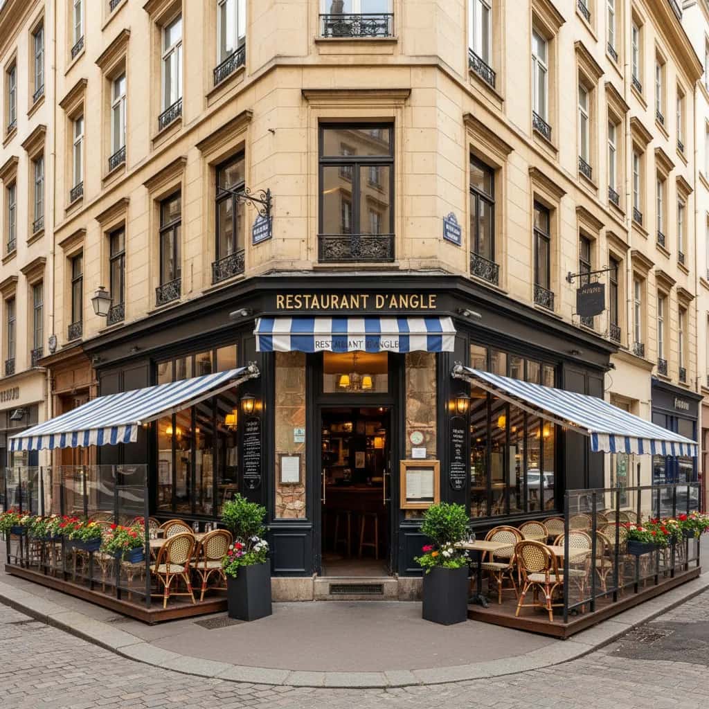 Restaurant 110m² à Lyon : terrasse - extraction