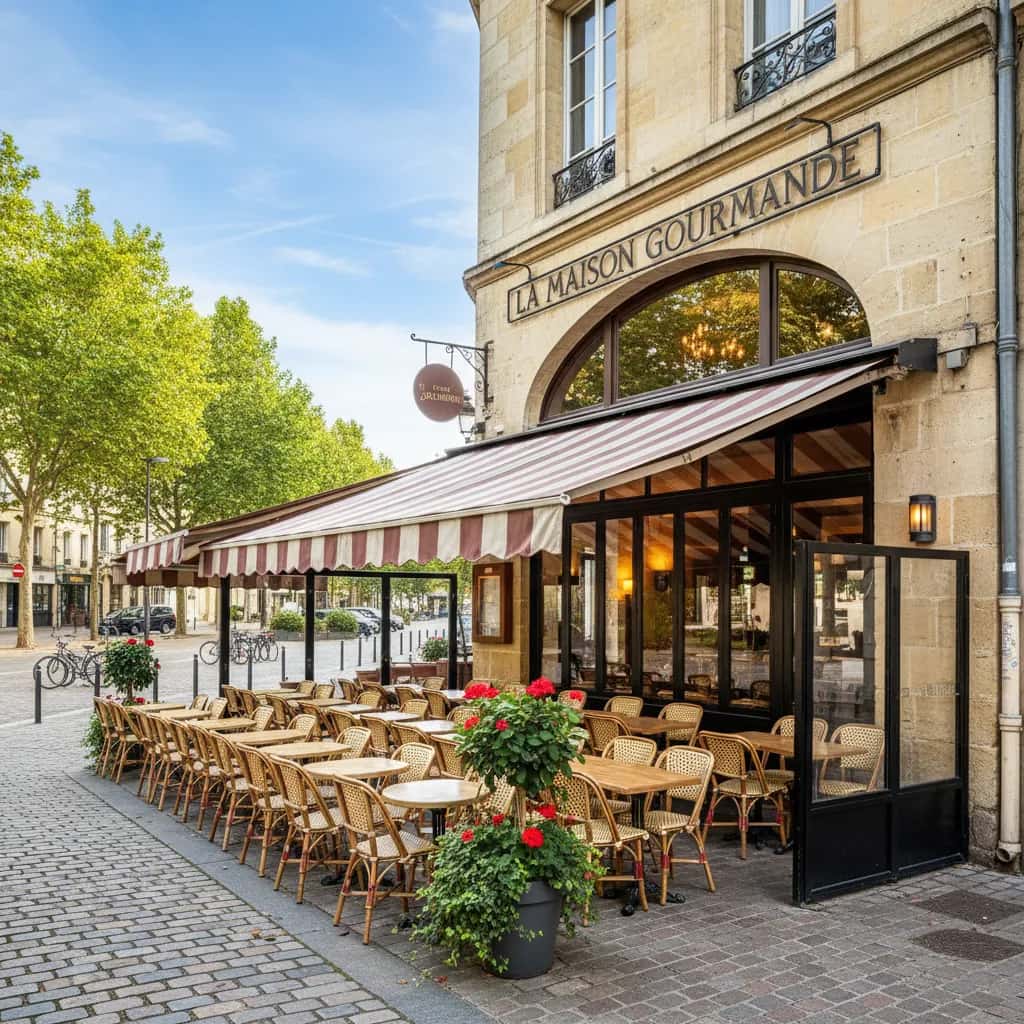 Restaurant 120m² à Bordeaux : terrasse - licence IV