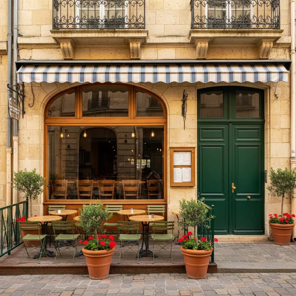 Restaurant 50m² à Bordeaux : terrasse - licence IV
