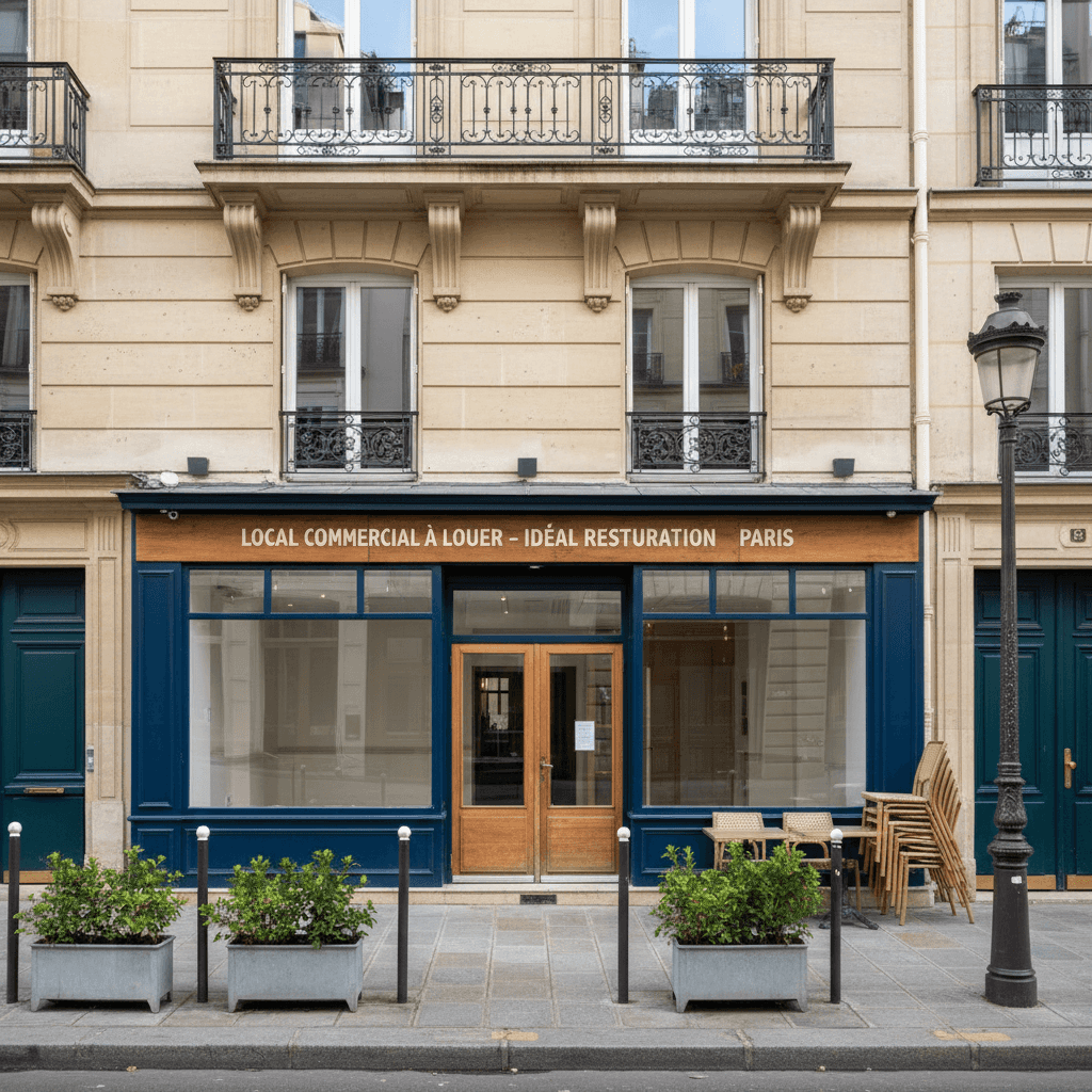 Local commercial idéal pour restauration à Paris
