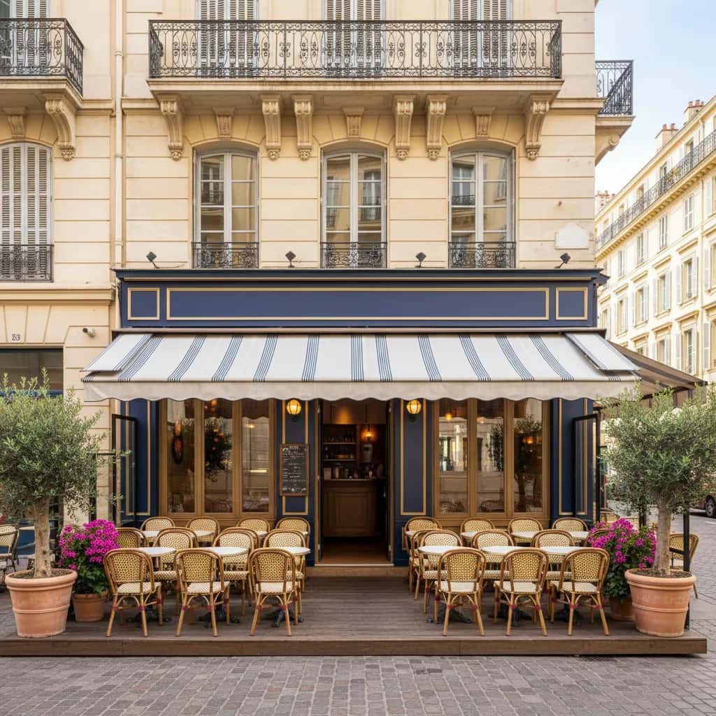 Bar-brasserie 180m² à Nice : terrasse - licence IV