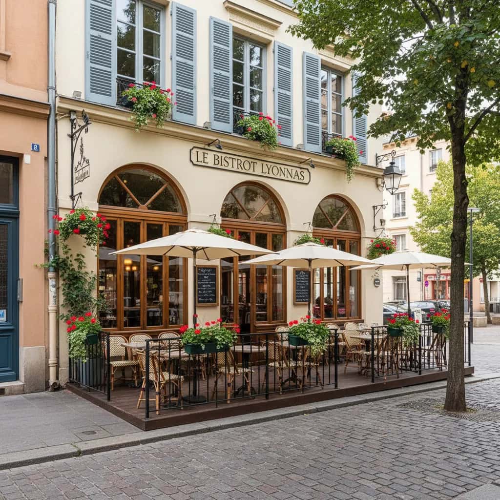 Restaurant 196m² à Lyon : terrasse - licence IV