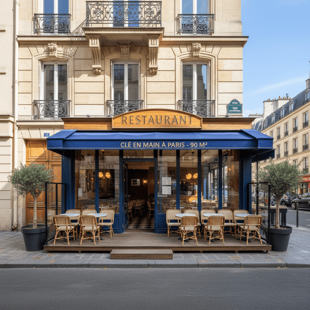 Restaurant clé en main à Paris - 90 m²