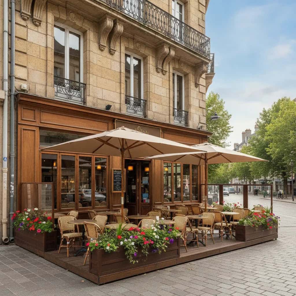 Restaurant 160m² à Nantes : terrasse - licence IV