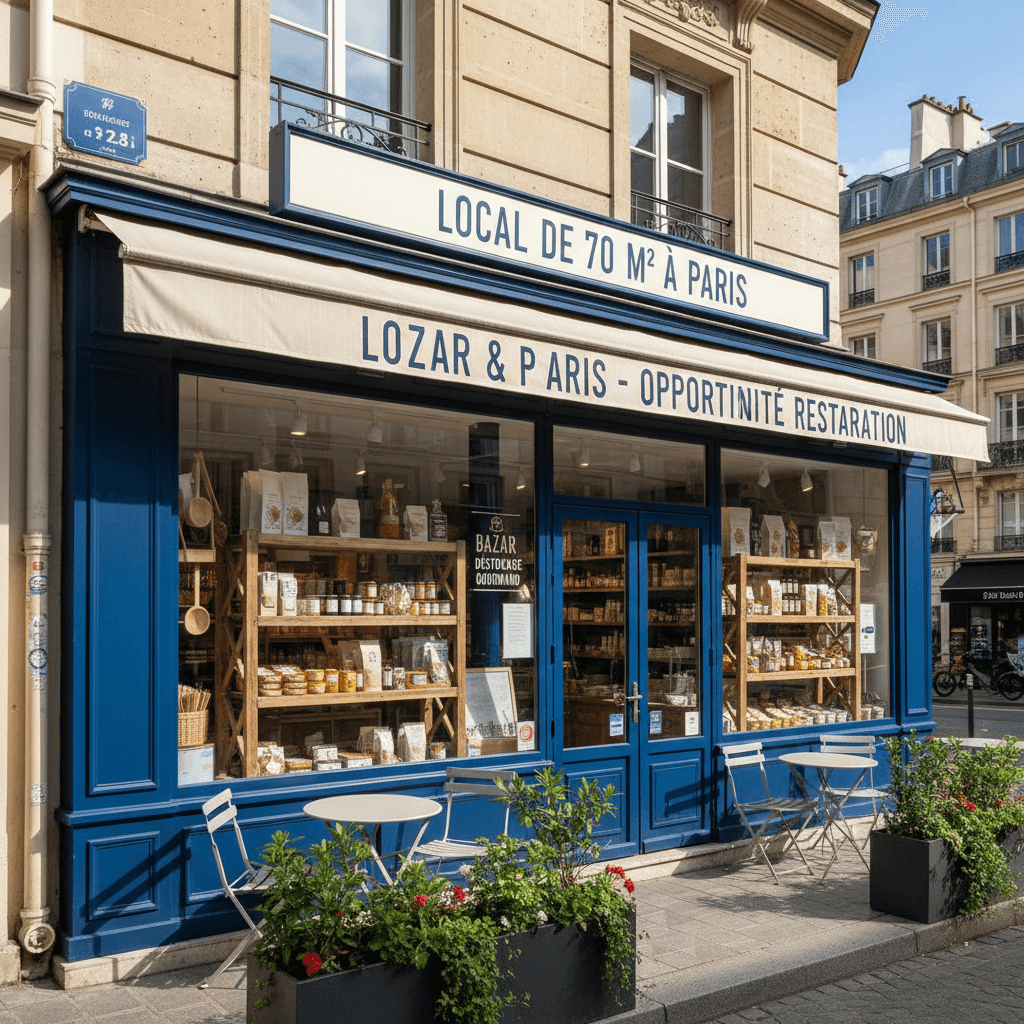 Local de 70 m² à Paris - Opportunité Restauration