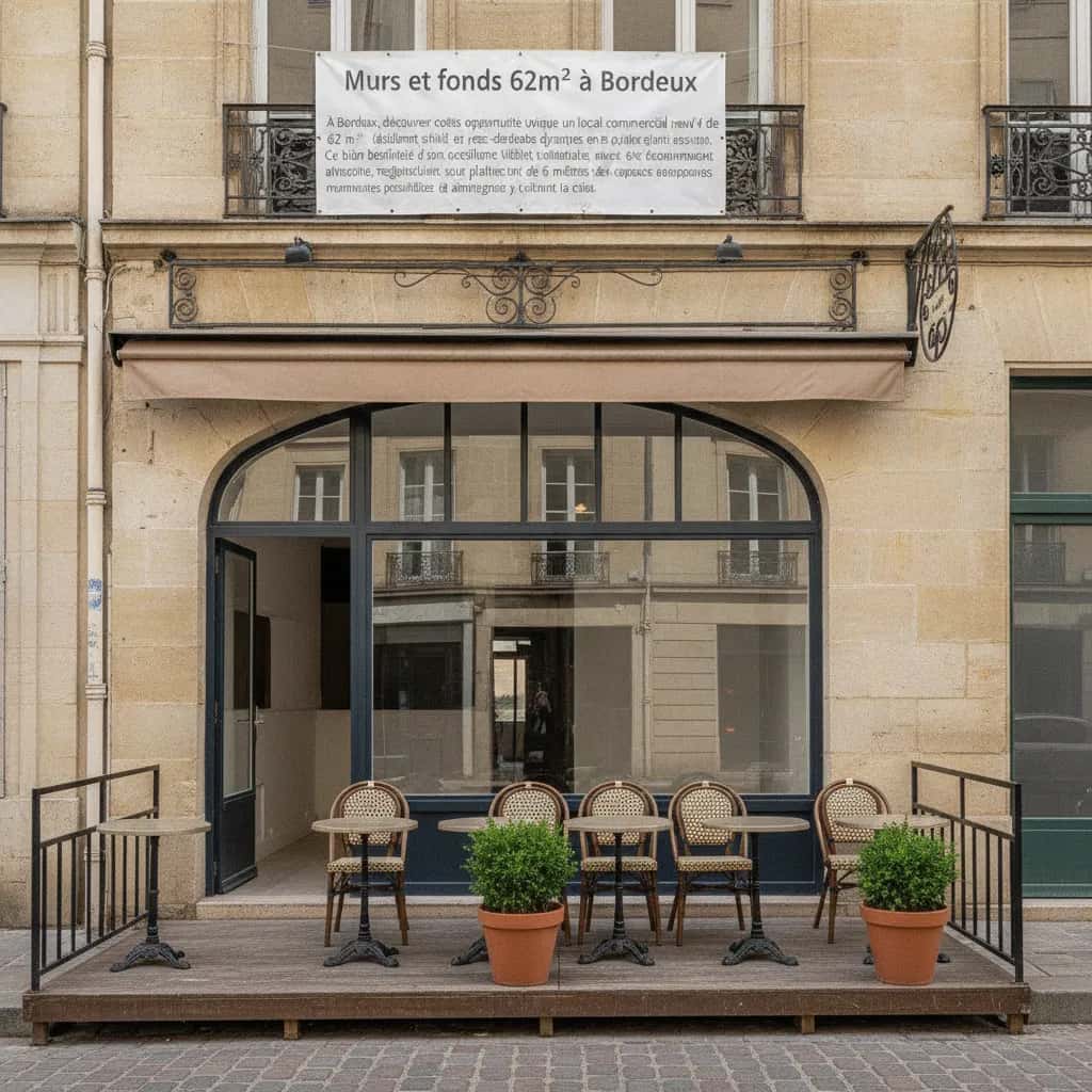 Murs et fonds 62m² à Bordeaux