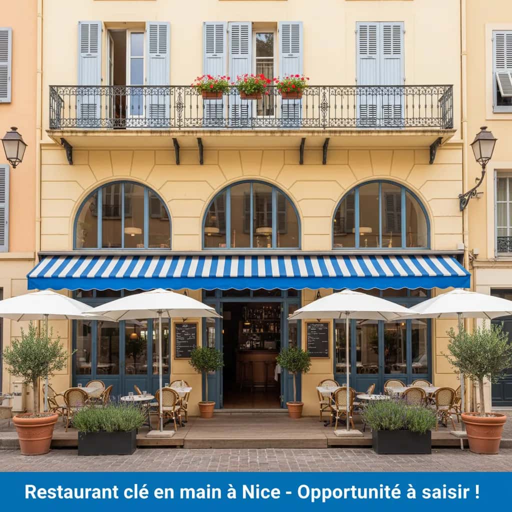 Restaurant 90m² à Nice : extraction - cuisine équipée