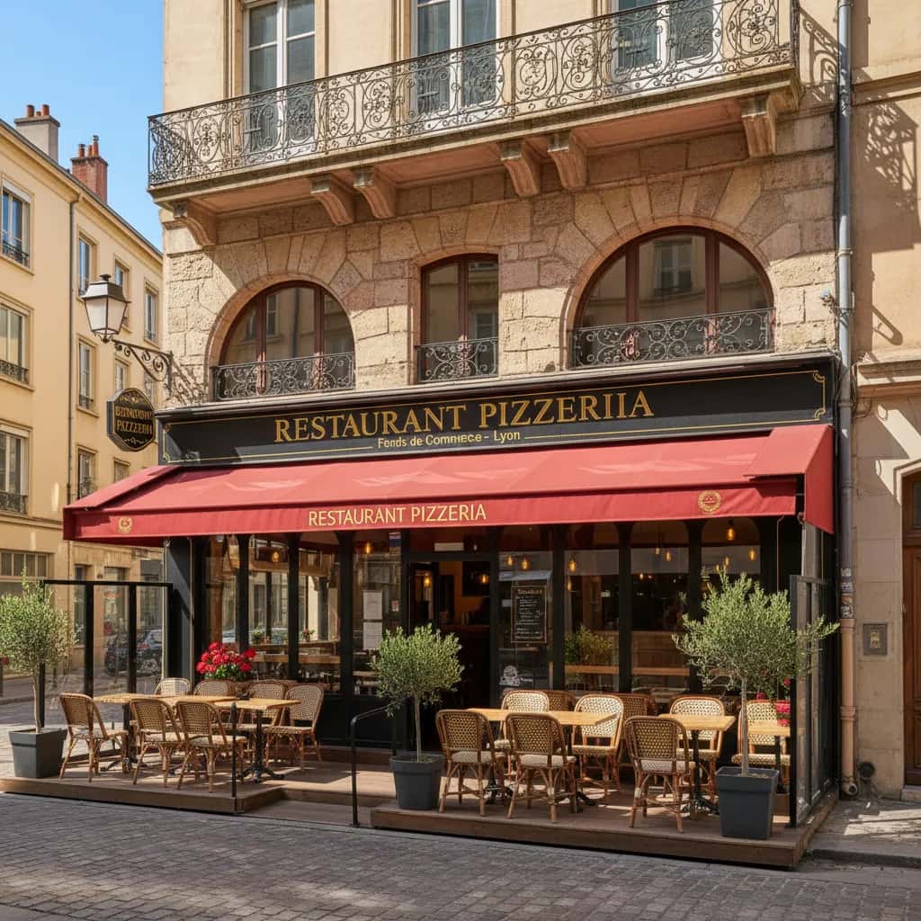 Restaurant 90m² à Lyon : terrasse - licence IV