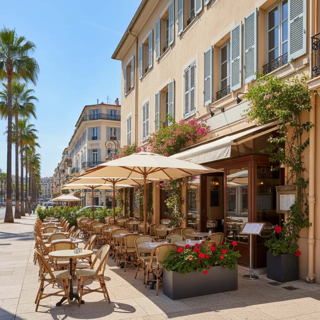 Restaurant à Nice : terrasse - extraction