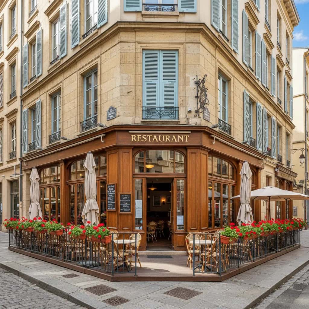 Restaurant 165m² à Lyon : terrasse - extraction