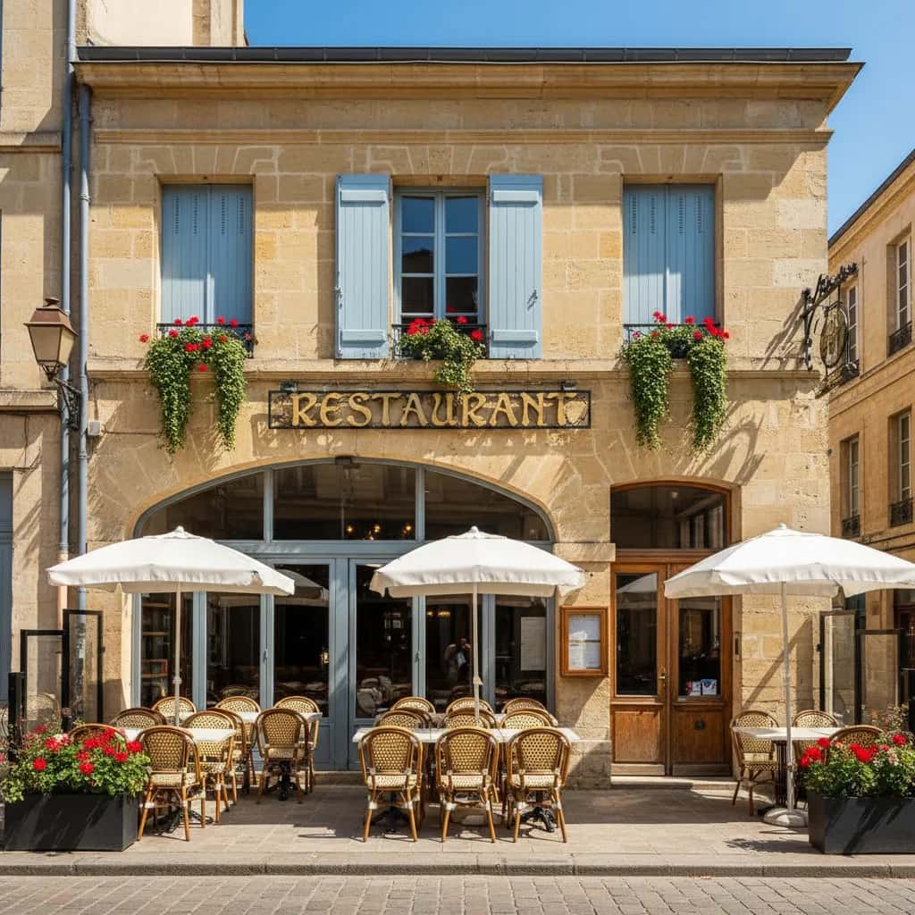 Restaurant 160m² à Bordeaux : terrasse - extraction