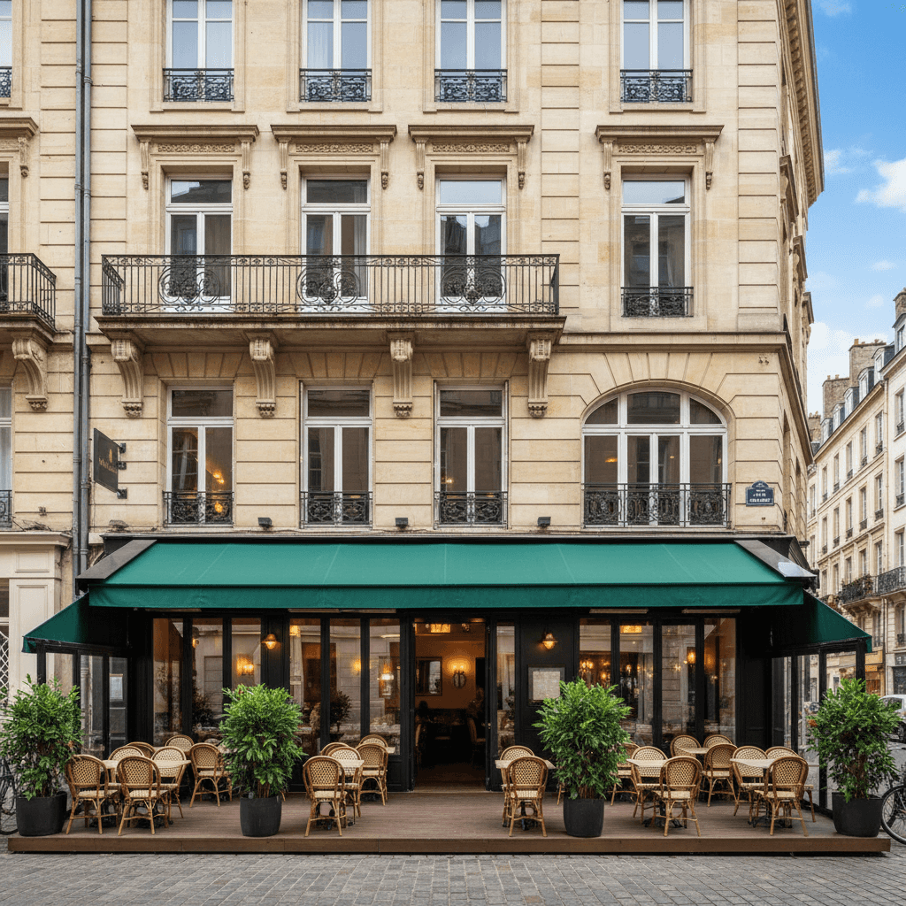 Restaurant 550m² à Rouen : terrasse - licence IV