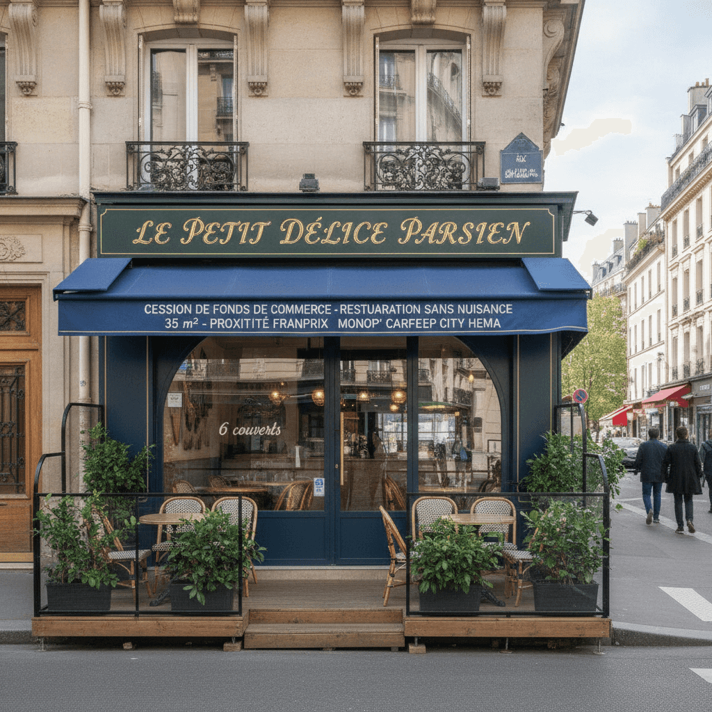 Fast-food 6 couverts à Paris