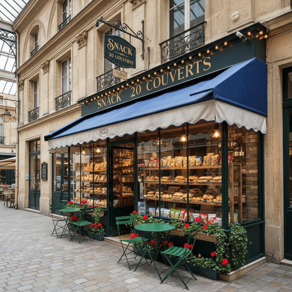 Restauration sans nuisance (Pas de conduit, réchauffage) 20 couverts à Paris