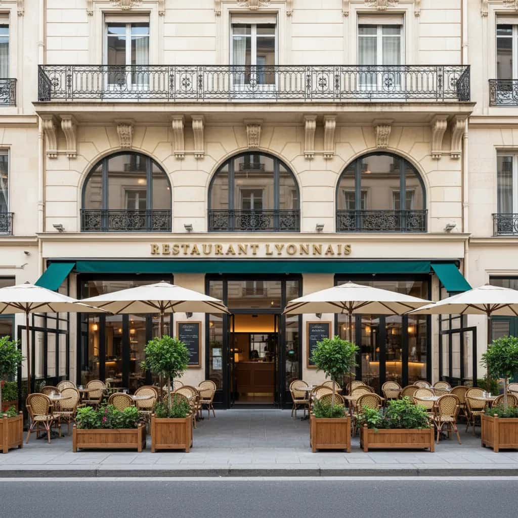 Restaurant 700m² à Lyon : terrasse - licence IV