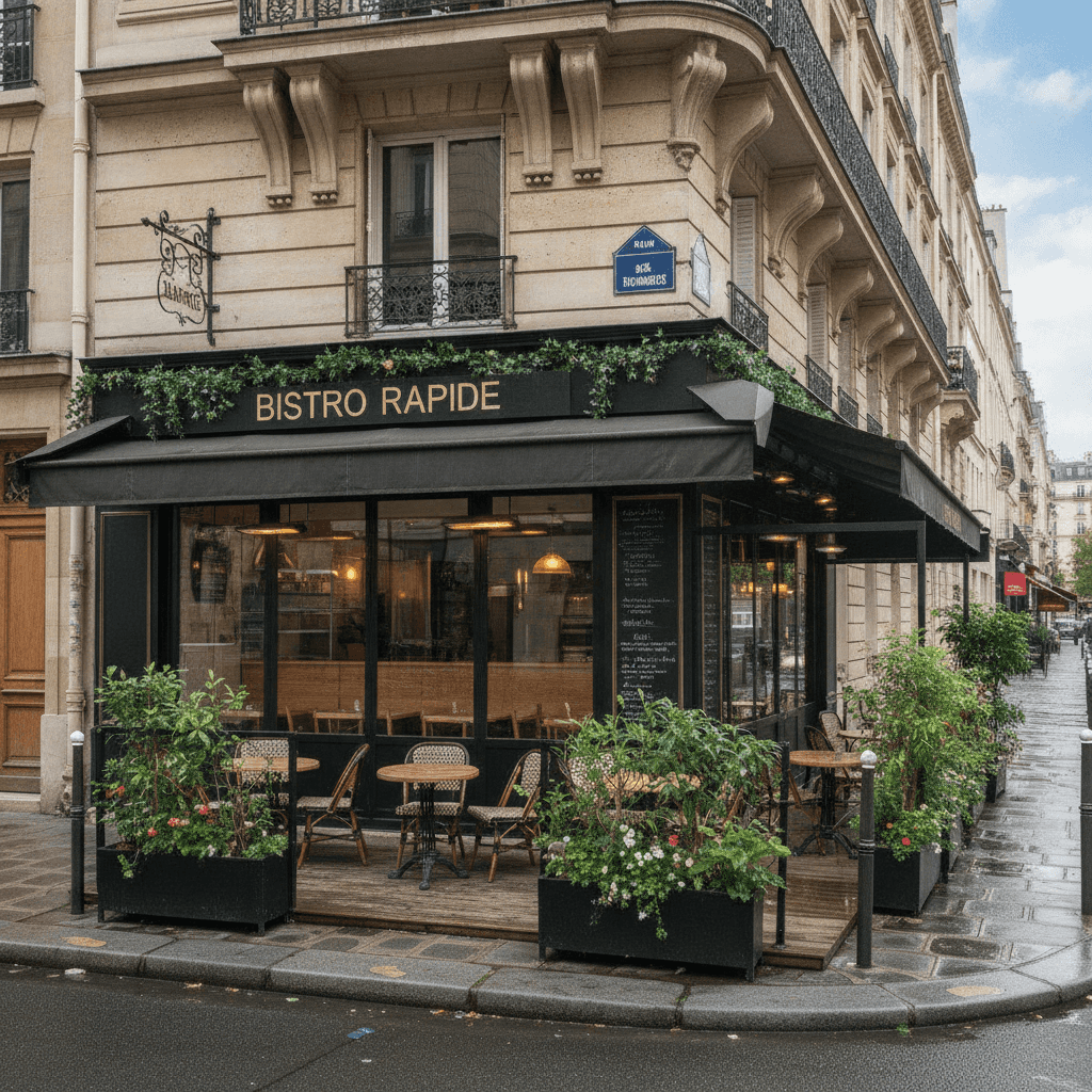 Fast-food 32 couverts à Paris : extraction