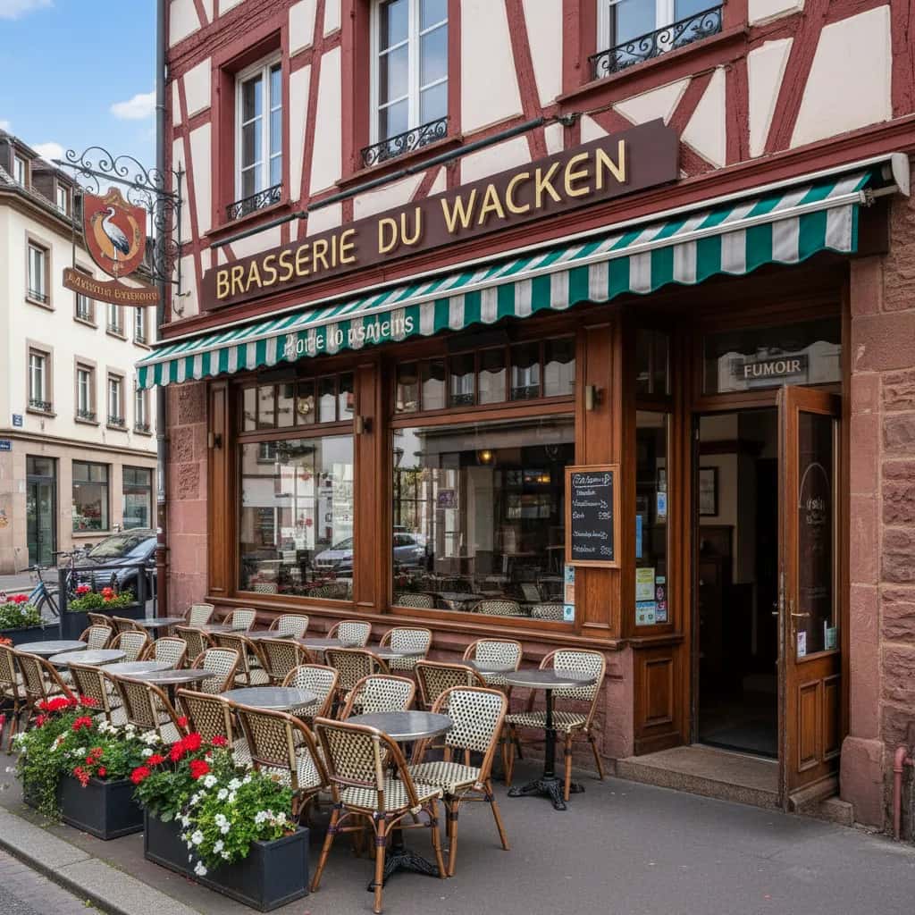 Bar-brasserie 130m² à Strasbourg : terrasse - licence IV