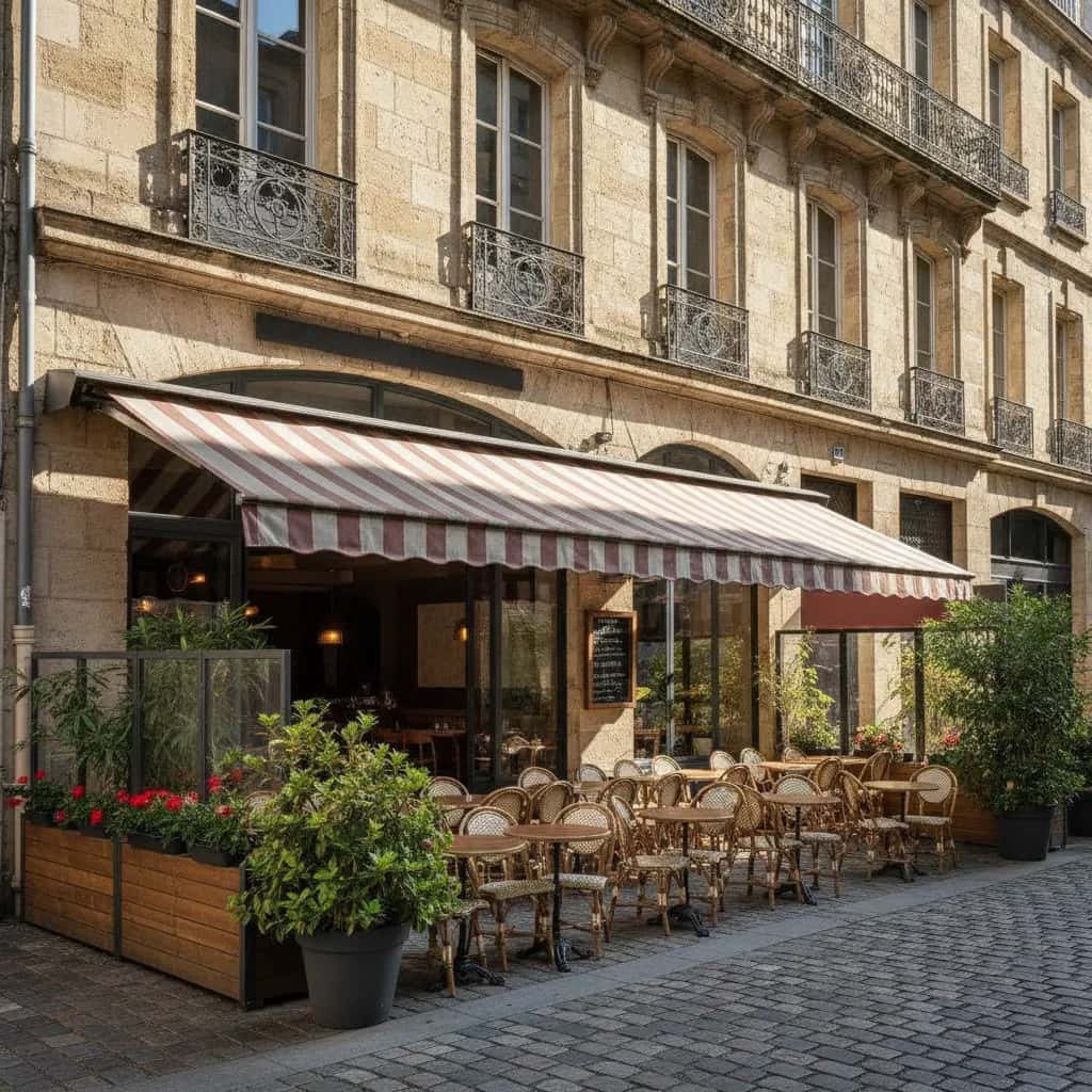 Restaurant 68m² à Bordeaux : terrasse