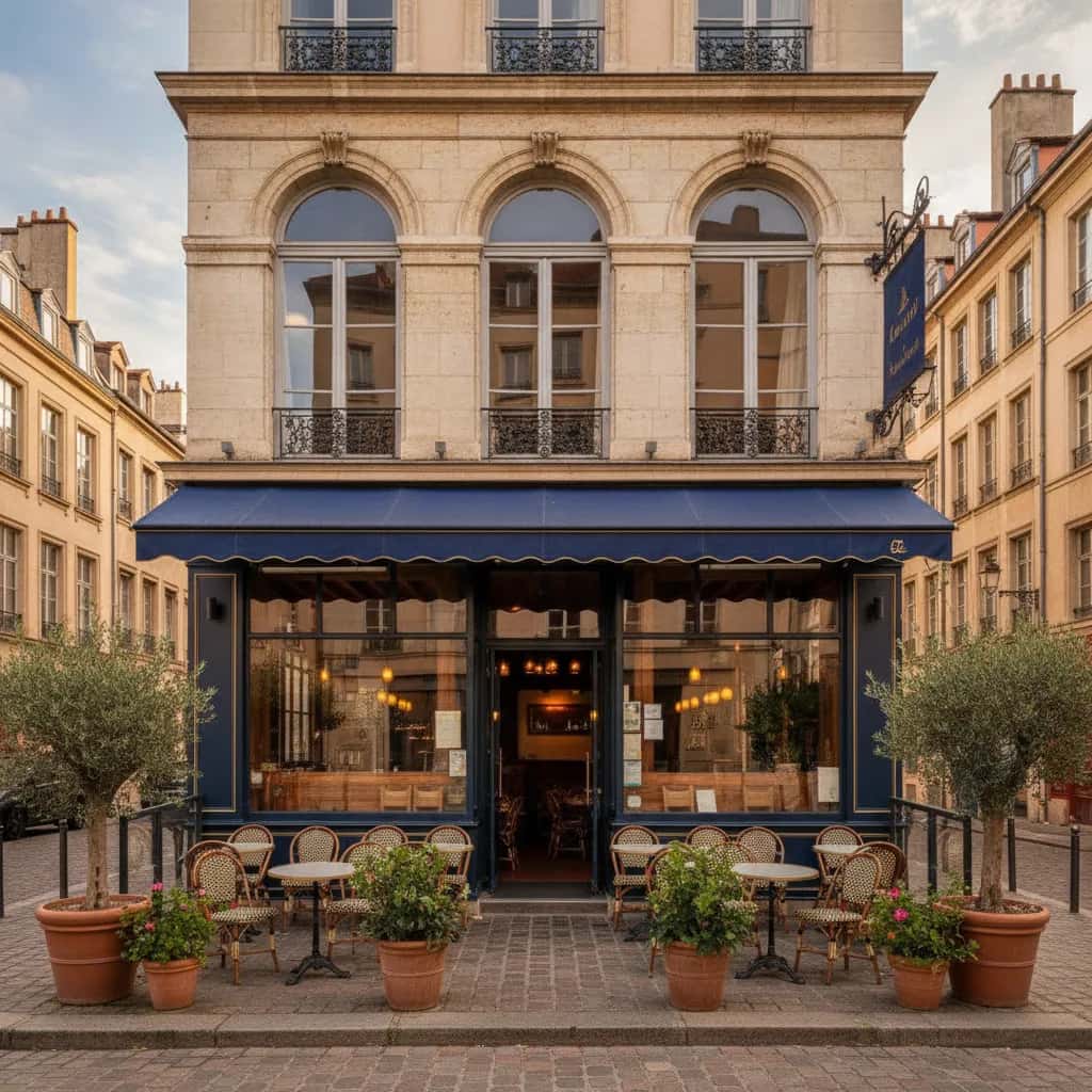 Restaurant 90m² à Lyon : terrasse - extraction
