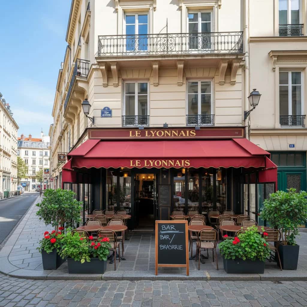 Bar-brasserie 75m² à Lyon : terrasse - licence IV