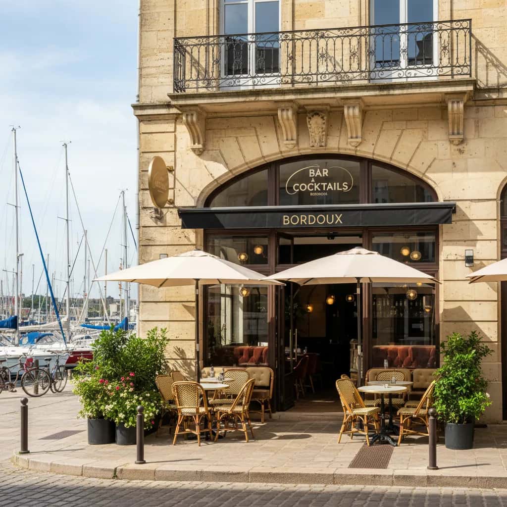 Bar-brasserie 150m² à Bordeaux : terrasse - licence IV