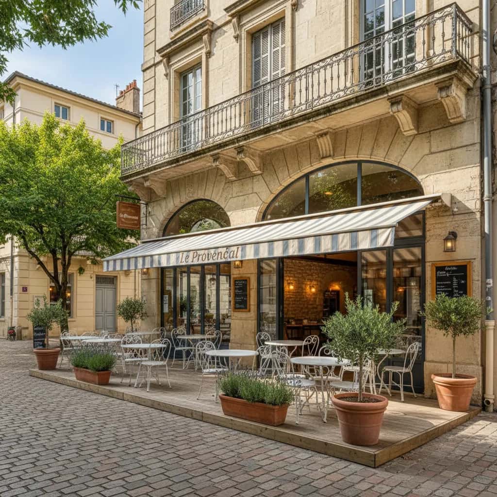 Restaurant 70m² à Montpellier : terrasse - licence IV