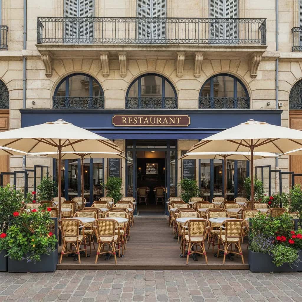 Restaurant 130m² à Montpellier : terrasse - licence IV