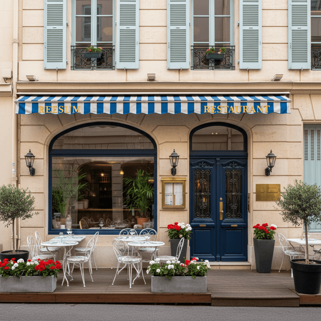 Restaurant à Marseille : terrasse - licence IV