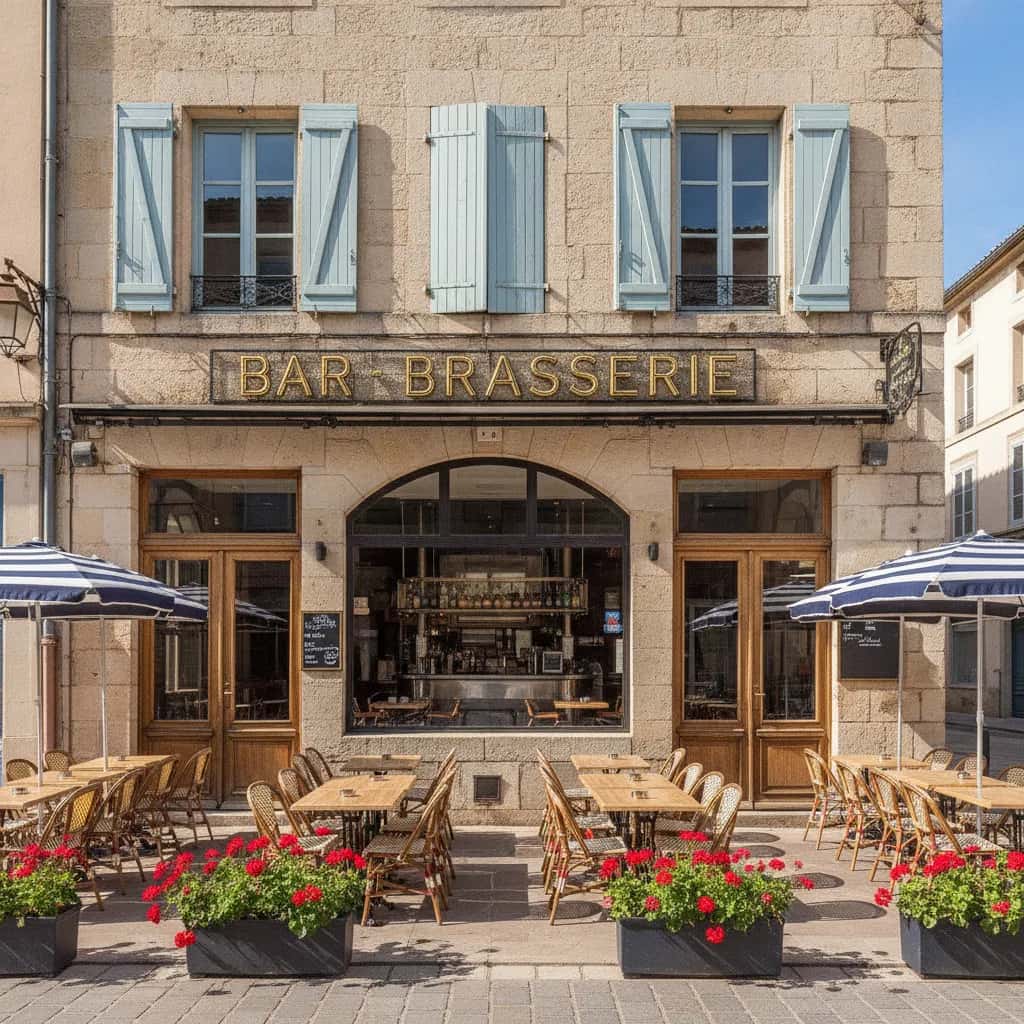 Bar-brasserie 190m² à Béziers : terrasse - licence IV