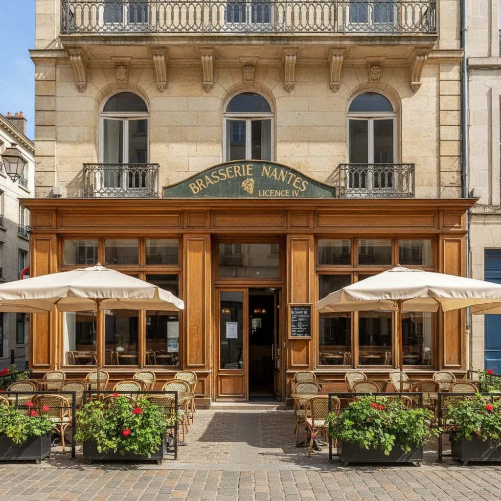 Bar-brasserie à Nantes : terrasse - licence IV