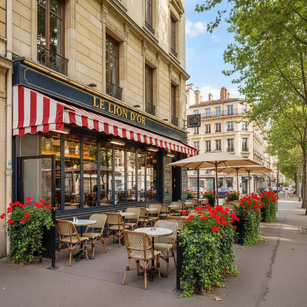 Bar-brasserie 100m² à Lyon : terrasse