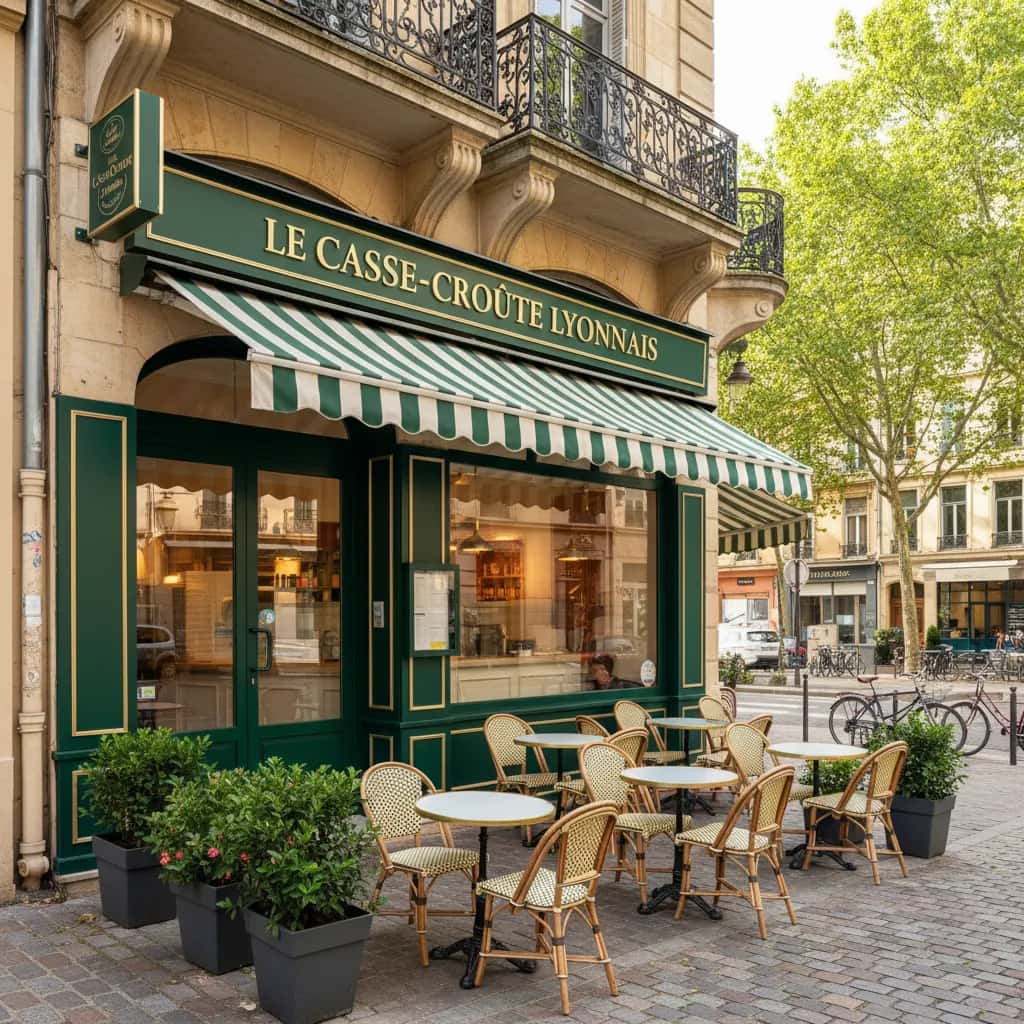 Fast-food 108m² à Lyon : terrasse - cuisine équipée
