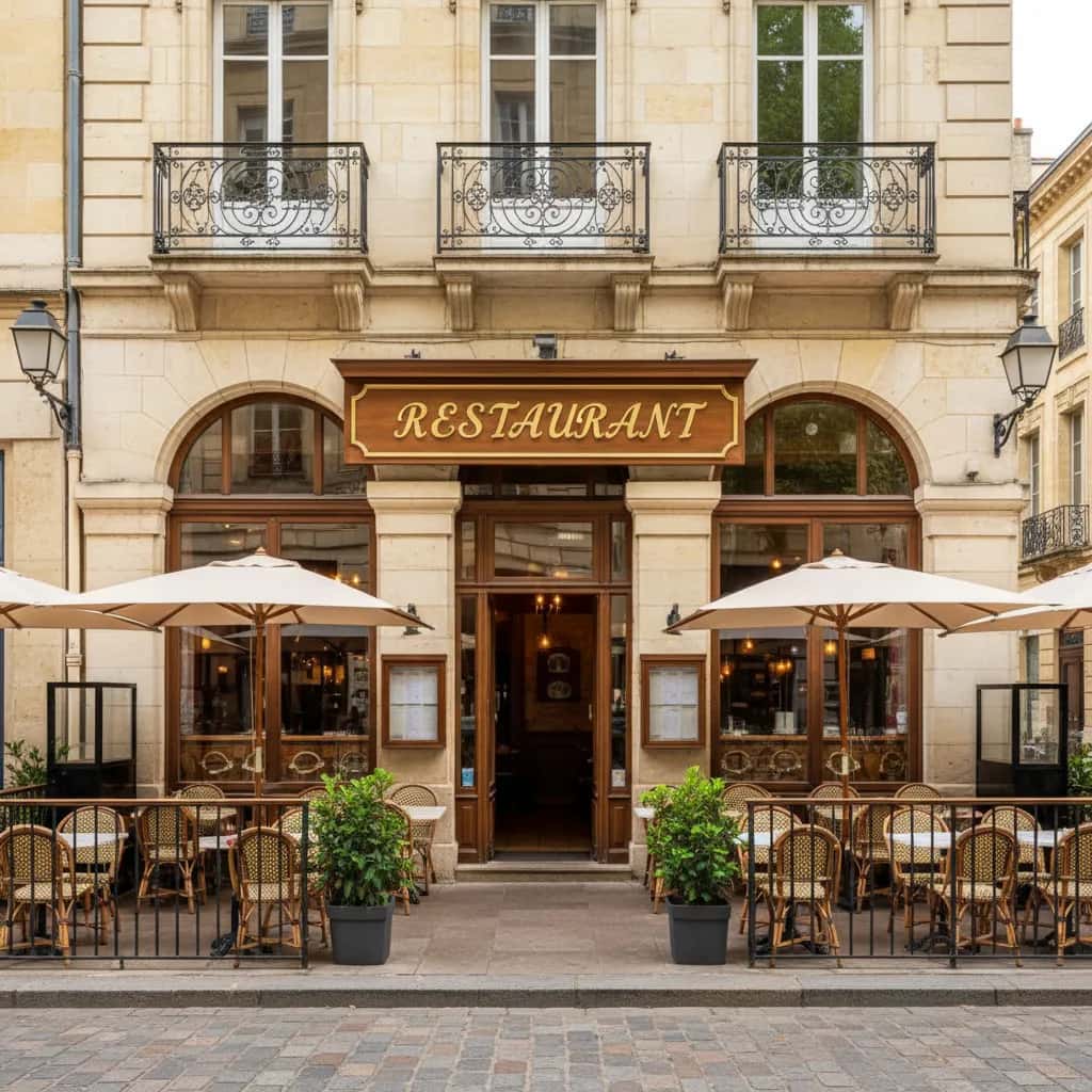 Restaurant 240m² à Bordeaux : terrasse - licence IV