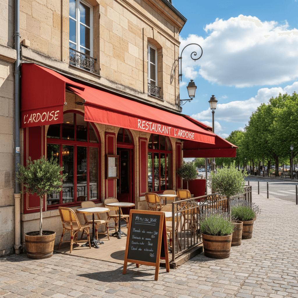 Restaurant à Rouen : terrasse - licence IV