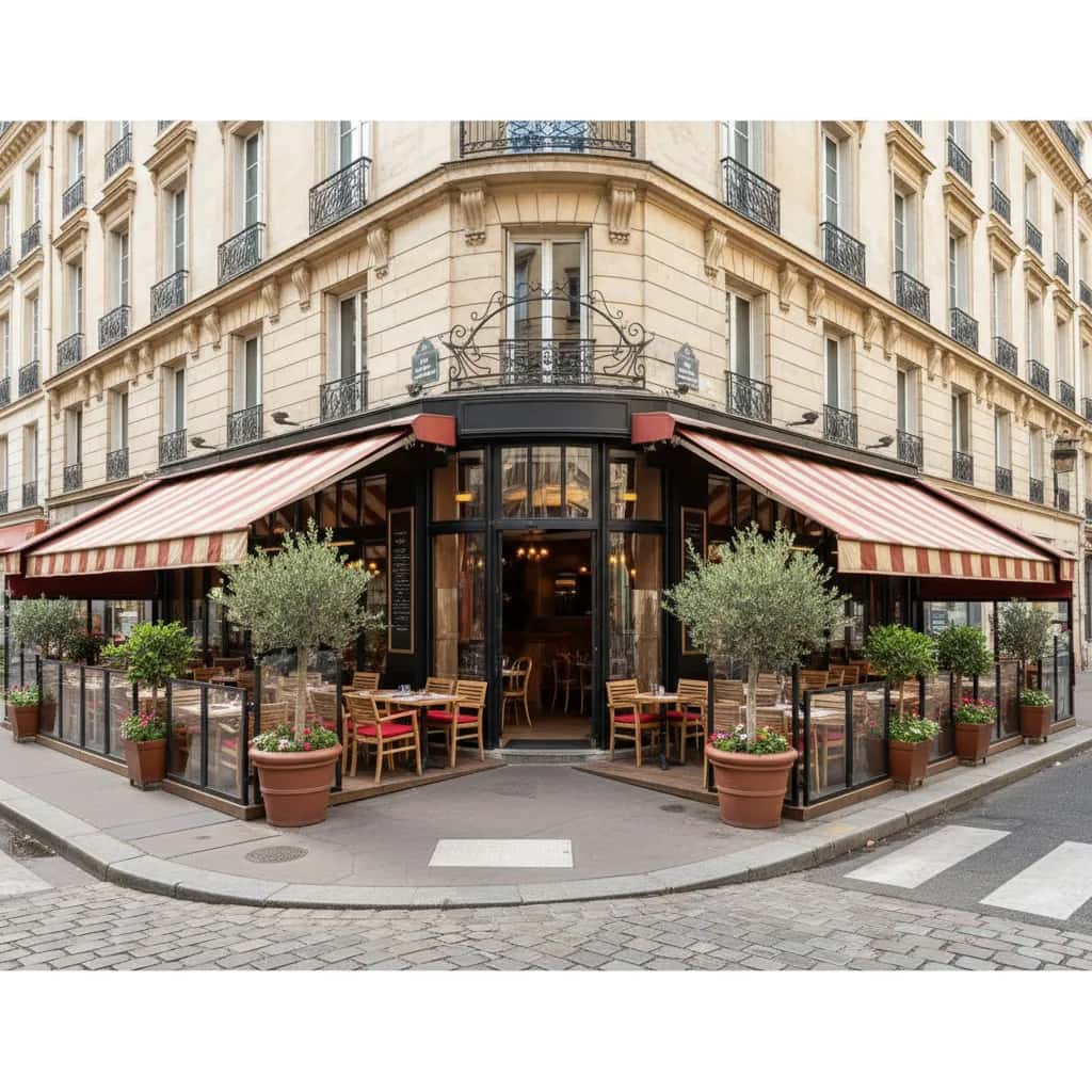 Restaurant 80m² à Lyon : terrasse - extraction