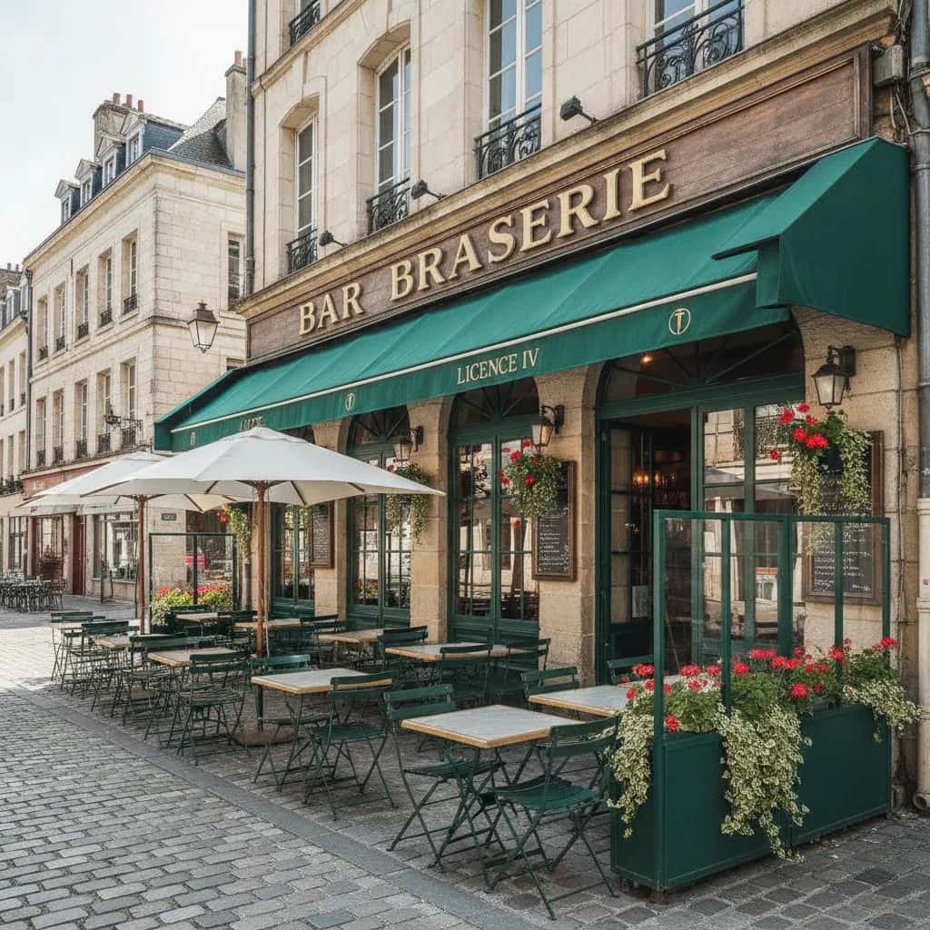 Bar-brasserie 55m² à Nantes : terrasse - licence IV