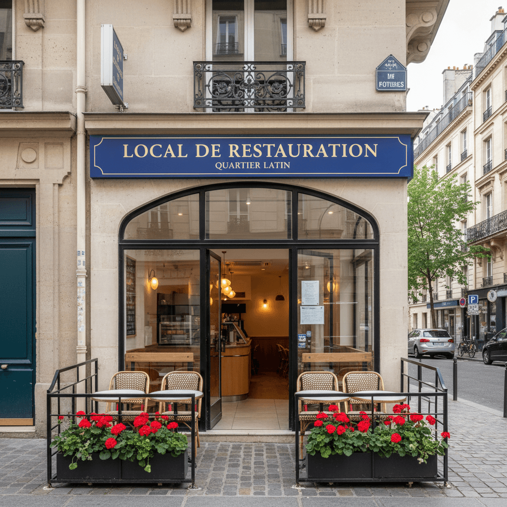 Fast-food 44 couverts à Paris : extraction