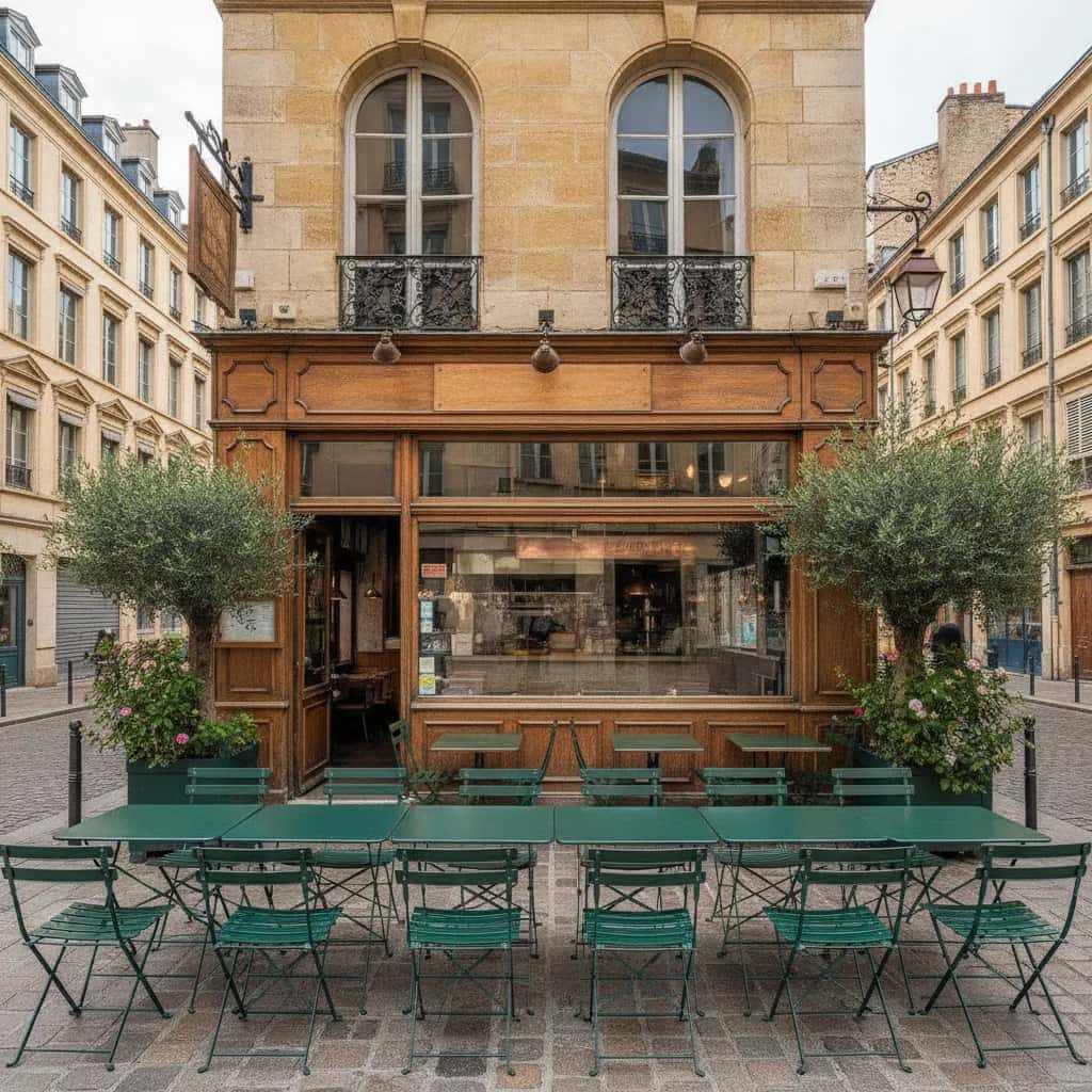 Restaurant 40m² à Lyon : terrasse - extraction