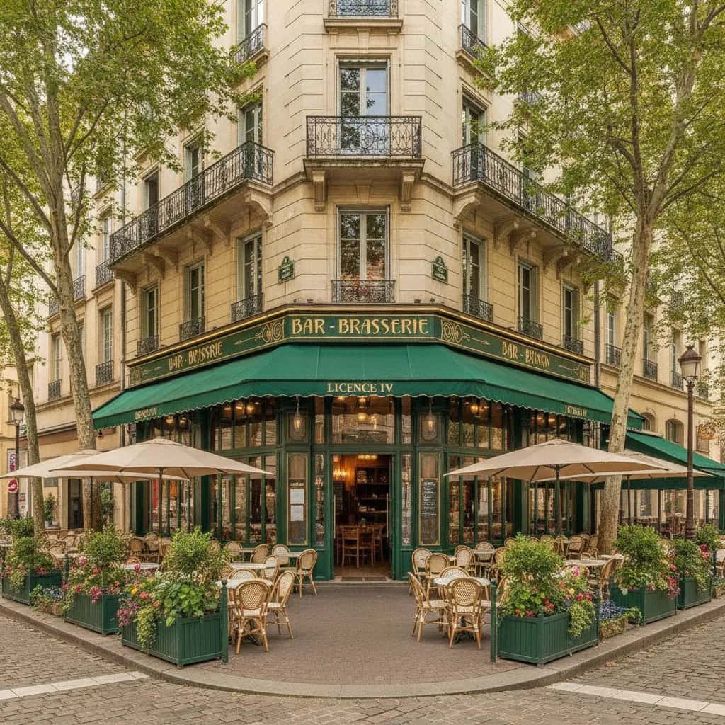 Bar-brasserie 126m² à Lyon : terrasse - licence IV