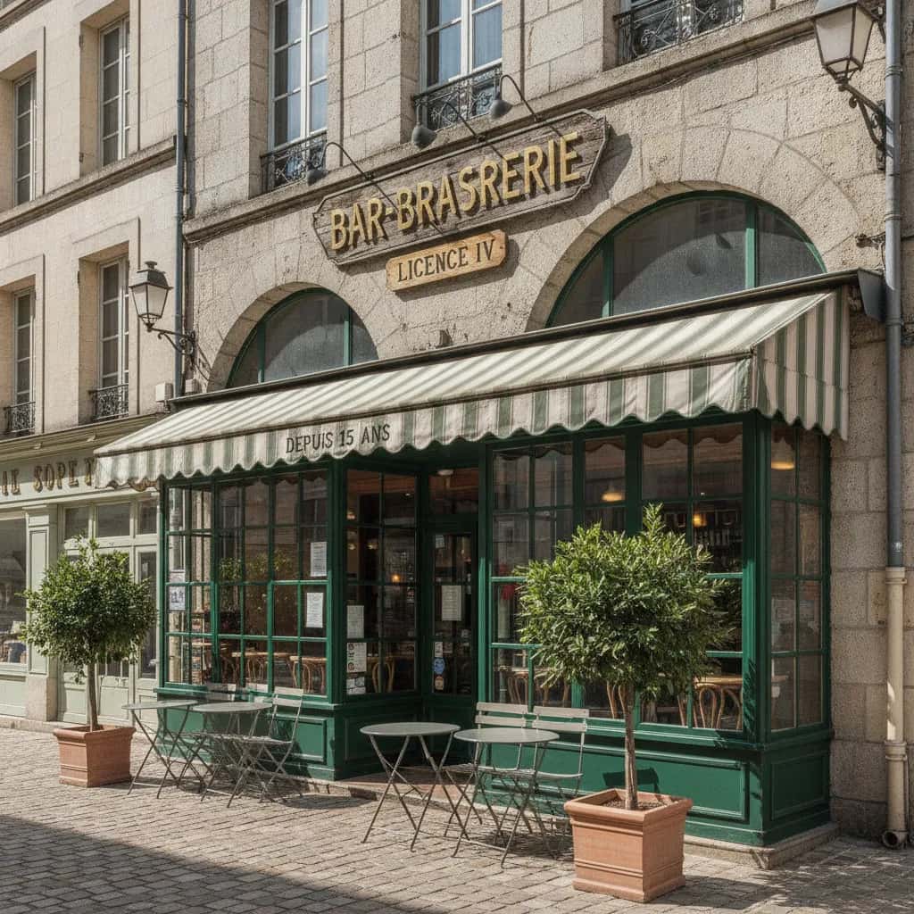 Bar-brasserie 60m² à Nantes : terrasse - licence IV