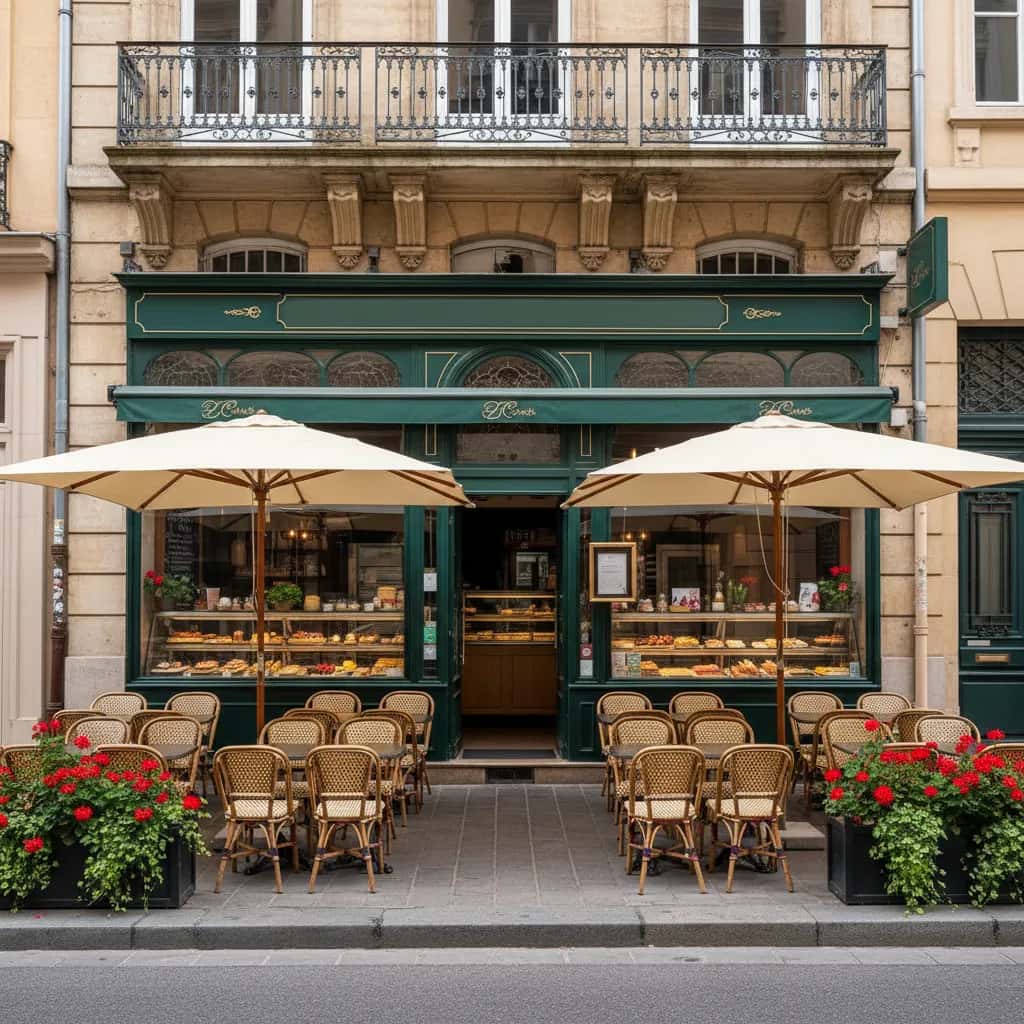 Snack 214m² à Lyon : terrasse - cuisine équipée