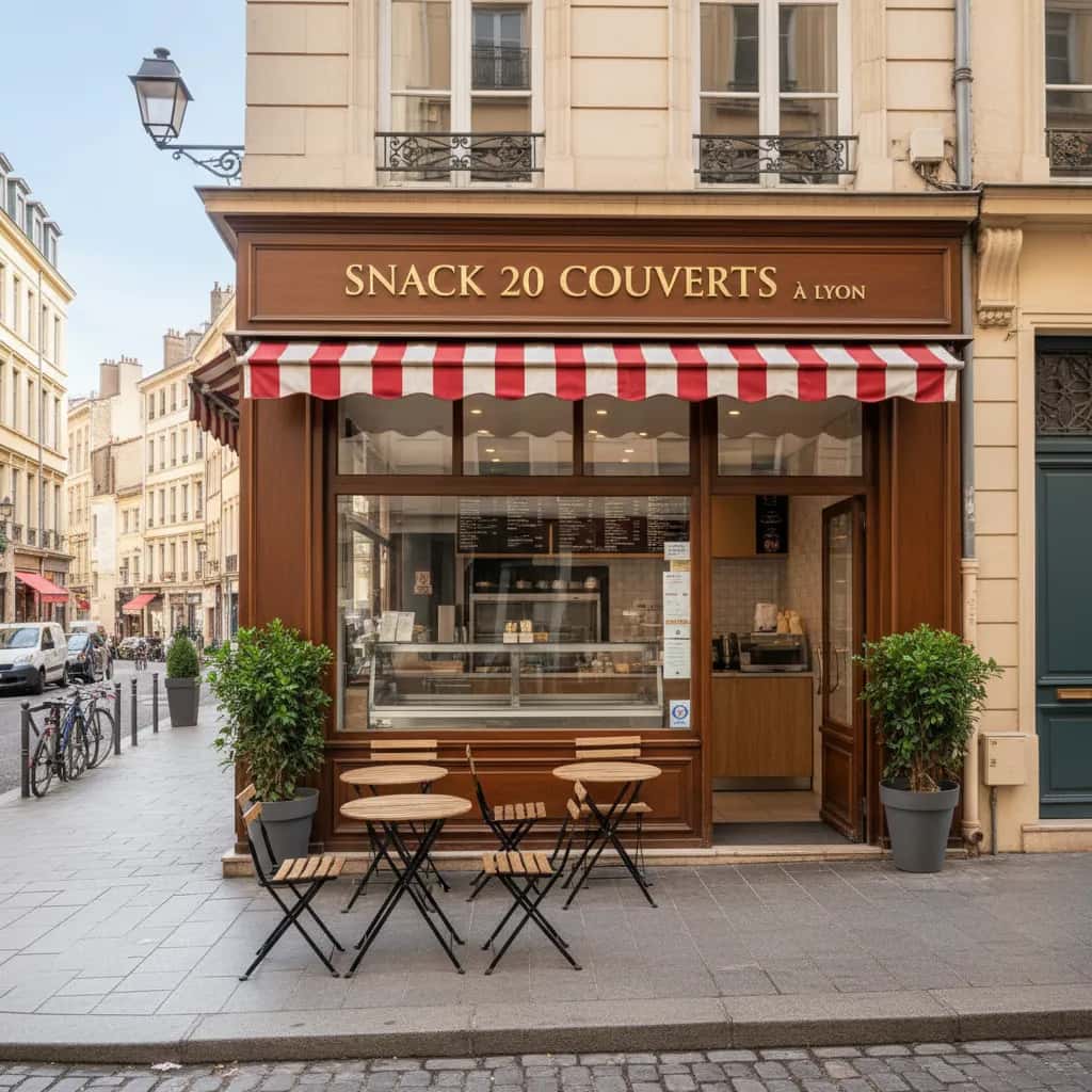 Snack 20 couverts à Lyon : terrasse