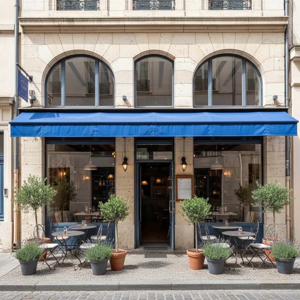 Restaurant 80m² à Lyon : terrasse - extraction