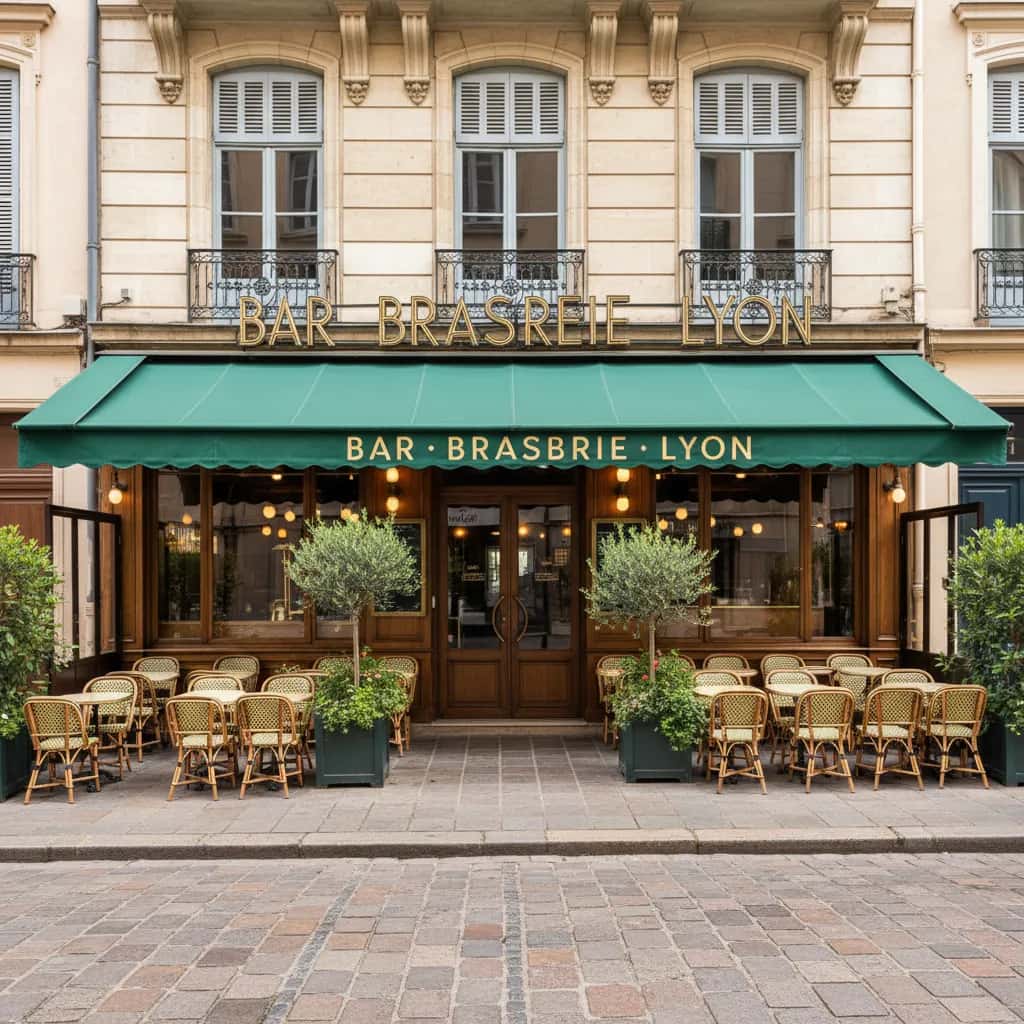 Bar-brasserie 220m² à Lyon : terrasse - licence IV