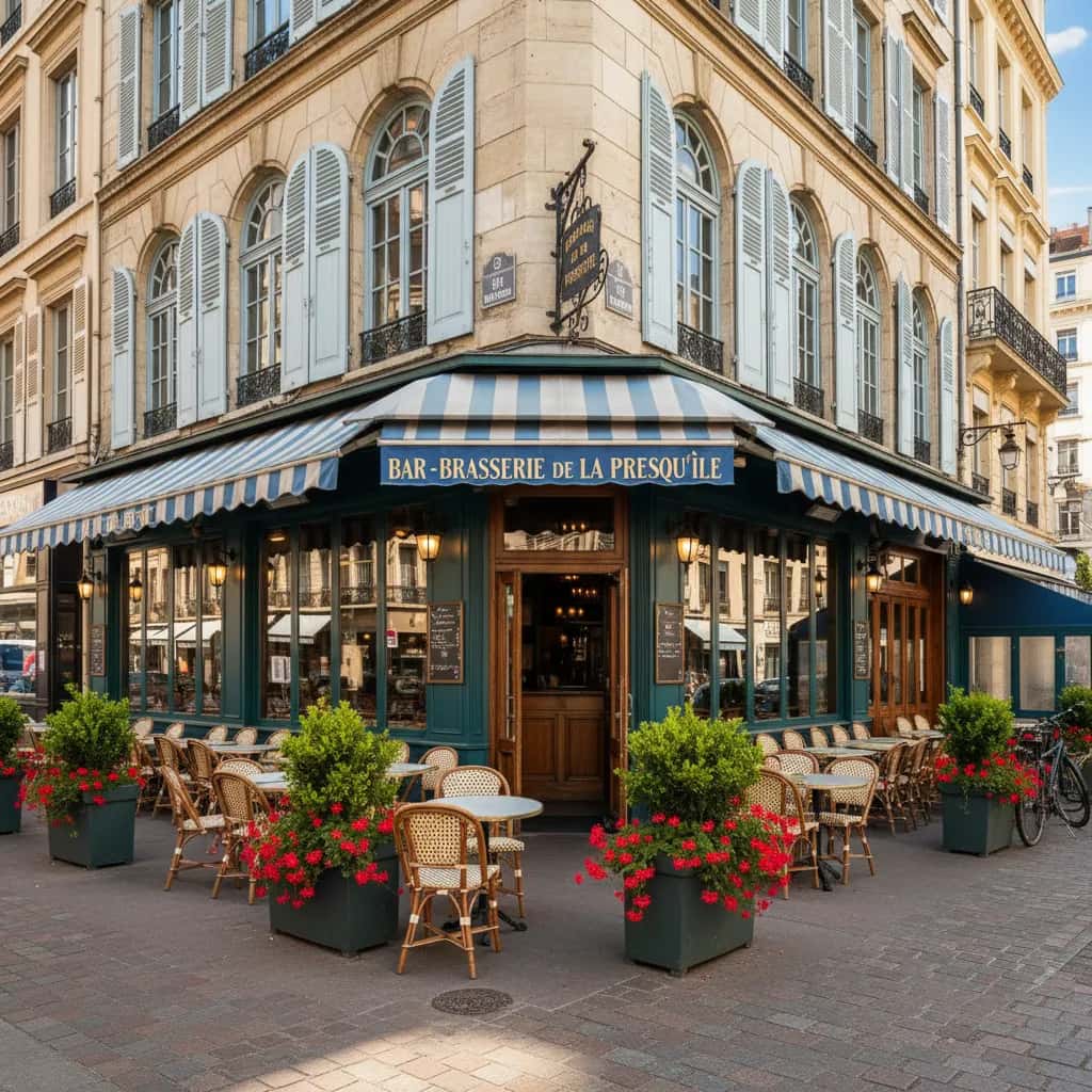 Bar-brasserie 88m² à Lyon : terrasse - licence IV