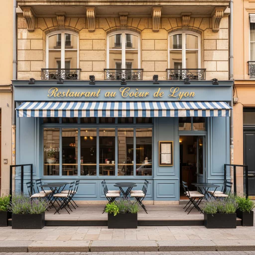 Restaurant 60m² à Lyon : terrasse - extraction